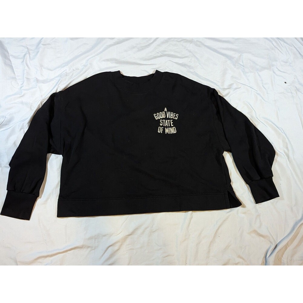 Old Navy Good Vibes crop Sweatshirt